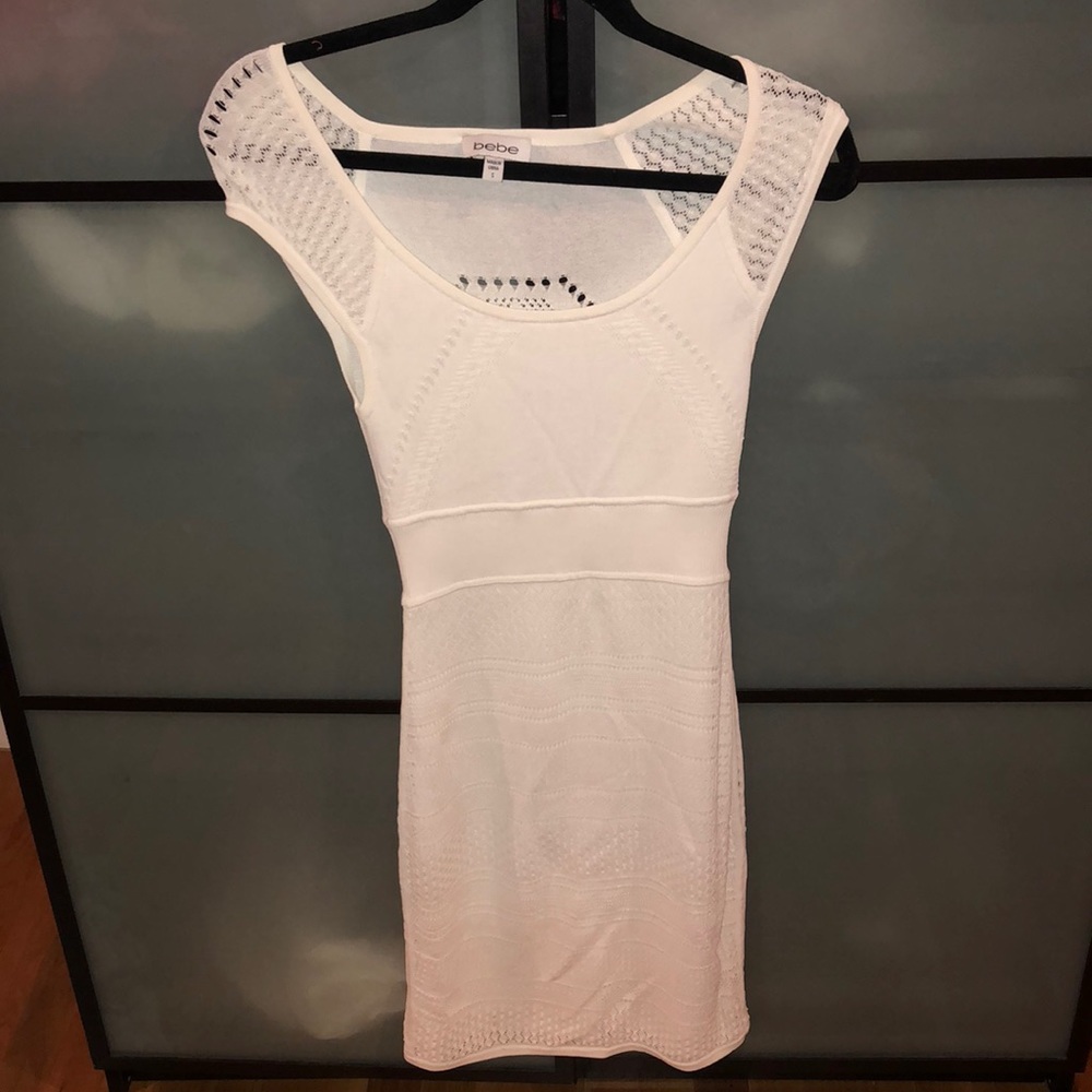 Cotton white patterned dress